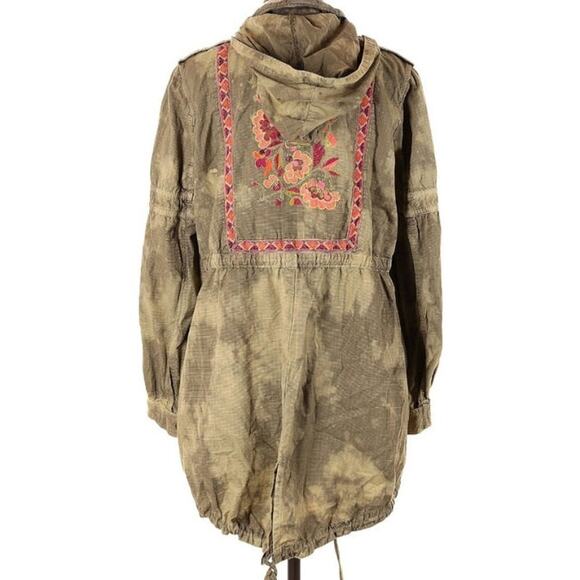 Free People Boho Embroidered Coat Jacket - Picture 2 of 10